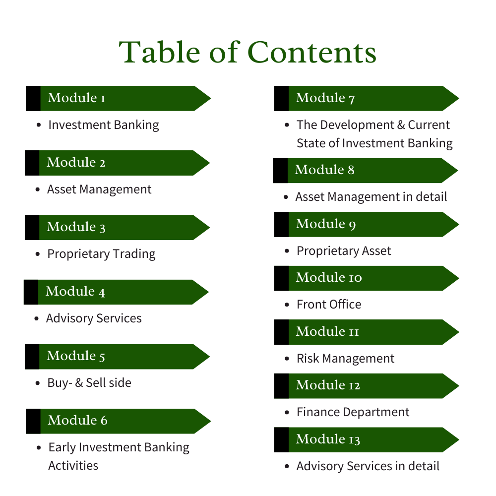 Investment Banking Course